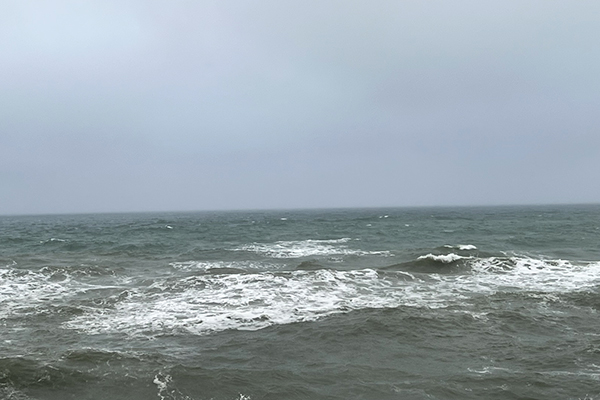 濁ったオホーツク海